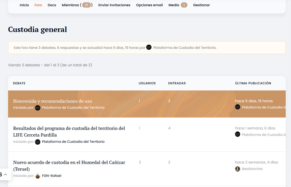 foros custodia general